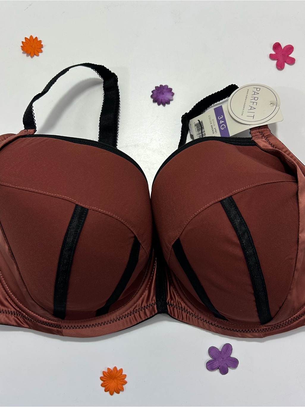 Parfait Bronze Charlotte Padded Underwire Bra 34i Nwt
